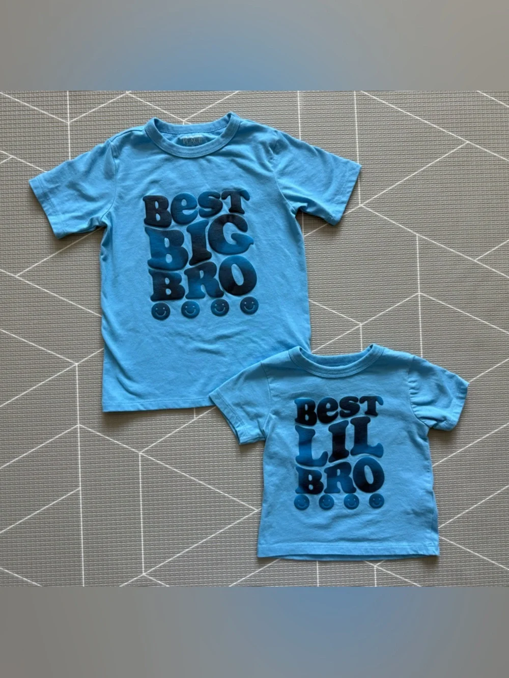 Children’s place|TWO matching kids tees in Light Blue 